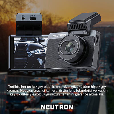 Neutron NTL-CC-02G-4K Çift Kameralı 4K Araç Kamerası, Wi-Fi ve Mobil Uygulama Destekli - 5