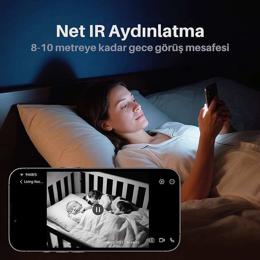 Neutron NTL-PT-16-3MP İç Mekan Kamerası, Evcil Hayvan ve Güvenlik Kamerası - 2