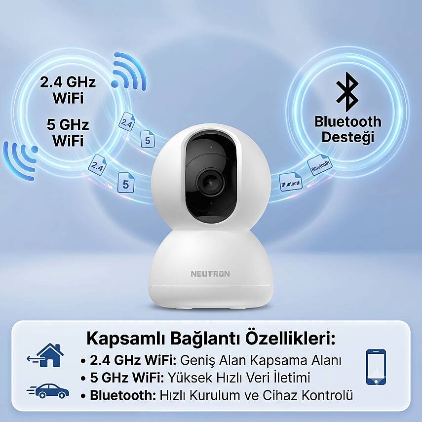 Neutron NTL-PT-16-3MP İç Mekan Kamerası, Evcil Hayvan ve Güvenlik Kamerası - 6
