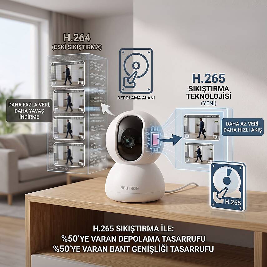 Neutron NTL-PT-16-3MP İç Mekan Kamerası, Evcil Hayvan ve Güvenlik Kamerası - 4
