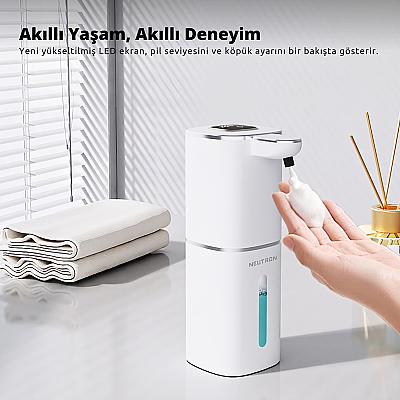Neutron NTL-SD-38MLS Akıllı Temassız Köpük Sabunluk, Duvara Monte Edilebilir - 5