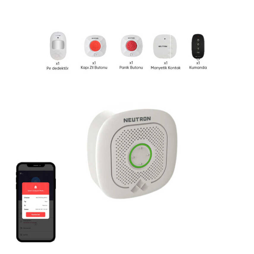 Neutron NTL-HM-99WB Kablosuz Akıllı İç Mekan Kablosuz Alarm Seti - 1
